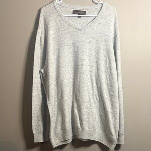 Fairlane&Sons Light Gray V-Neck Sweater XXL